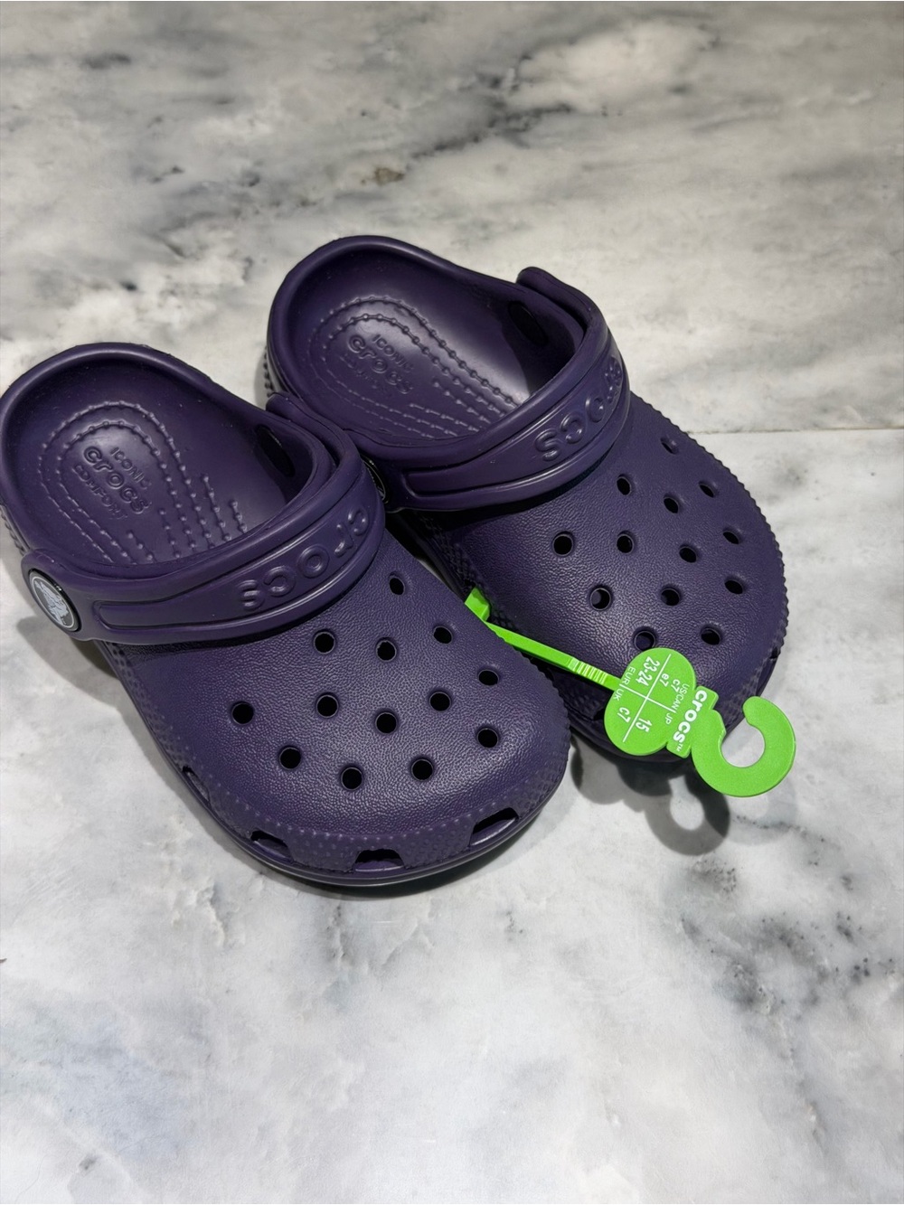 CROCS Classic Clogs in Dark Purple
